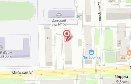 Юридическая компания Антар на Майской улице на карте