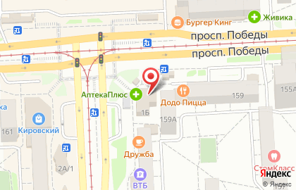 Магазин канцелярских товаров Кнопка в Калининском районе на карте
