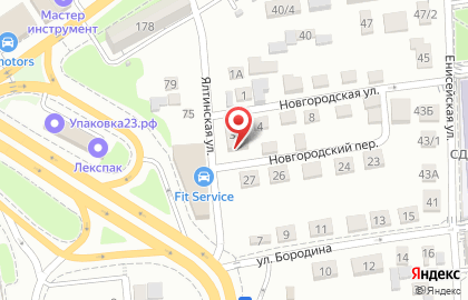Локон на Ялтинской улице на карте