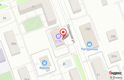 Банкомат Севергазбанк на Полярной улице, 30 в Северодвинске на карте