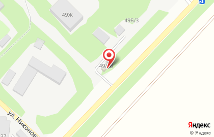 Шиномонтажная мастерская Pit stop на улице Никонова на карте