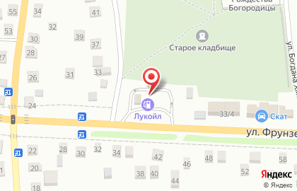 АЗС №84 на улице Фрунзе на карте
