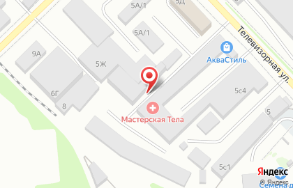 Торговый дом ЛД на Телевизорной улице на карте