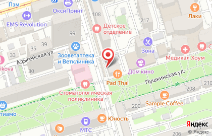 Арабика на Пушкинской улице на карте