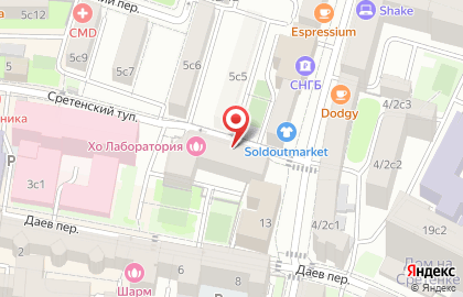 Общественный пункт охраны порядка Центрального административного округа в Красносельском районе на карте