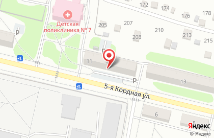 Салон-ателье Магда на 5-ой Кордной улице на карте