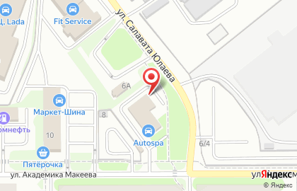 Мойка самообслуживания Чисто-Быстро на улице Академика Макеева на карте