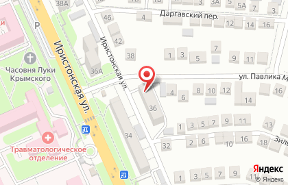 Продовольственный магазин на Иристонской улице на карте