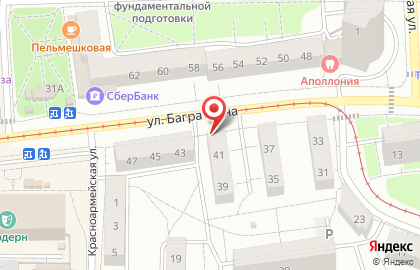 Торговая компания Окна Kaleva на улице Багратиона на карте