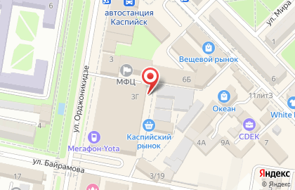 Ателье Силуэт на улице Орджоникидзе на карте