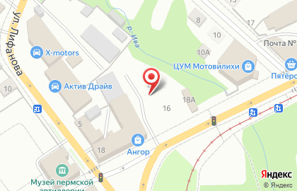 Магазин садово-хозяйственных товаров Дачник в Мотовилихинском районе на карте