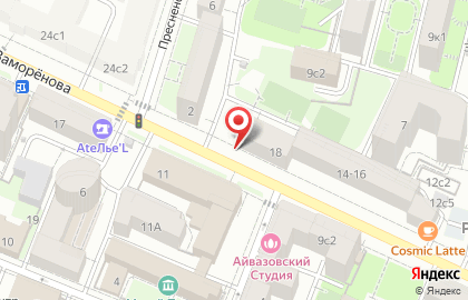 Апартаменты Four Squares на Красной Пресне на карте