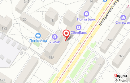 Магазин бытовой техники Электронный мир на Белореченской улице на карте