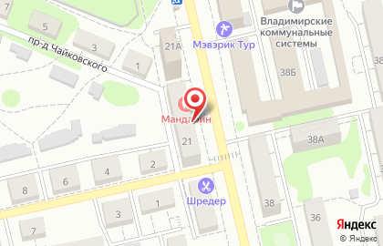 Торгово-монтажная компания на улице Чайковского на карте