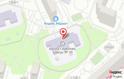 Школа с дошкольным отделением Свиблово в проезде Русанова, 9 к 2 на карте