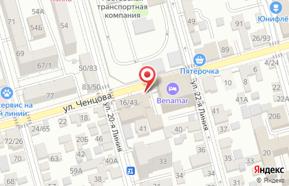 Продуктовый магазин в Ростове-на-Дону на карте
