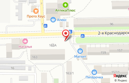 Киоск по продаже кондитерских изделий на 2-ой Краснодарской улице на карте