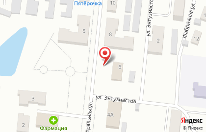 Магазин продуктов на Центральной, 6 на карте