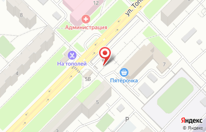 Киоск хлебобулочных изделий в Промышленном районе на карте