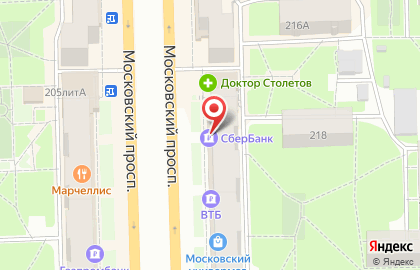 Терминал СберБанк на Московском проспекте на карте