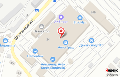 Aktis на Шоссейной улице на карте