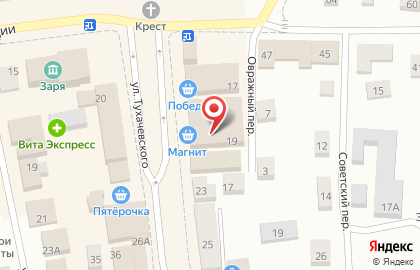 Супермаркет Магнит на улице Тухачевского на карте