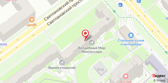 Ветеринарный центр Белый Бим на метро Политехническая на карте