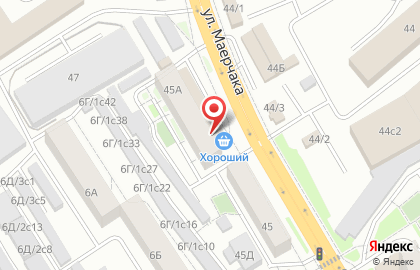 Банкомат СберБанк на улице Маерчака, 45а на карте