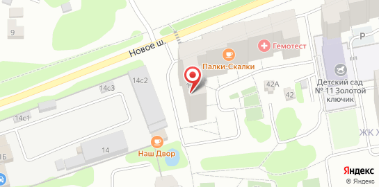 Ветеринарная клиника Доктор Пух на Новом шоссе на карте