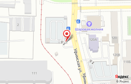 Автостоянка в Уфе на карте