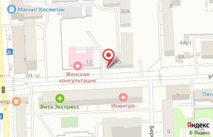 Аптечный пункт в Калининском районе на карте