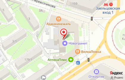 Ресторан Белое Солнце в Заельцовском районе на карте