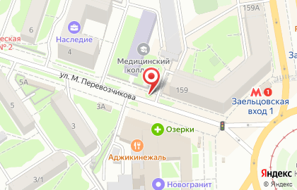 Заельцовский район Киоск по продаже фруктов и овощей в Заельцовском районе на карте