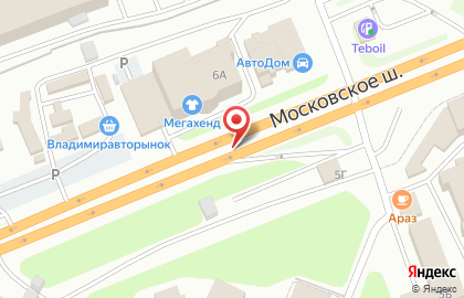 SP на Московском шоссе на карте