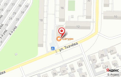 Супермаркет Пятёрочка на улице Ткачева в Жигулёвске на карте