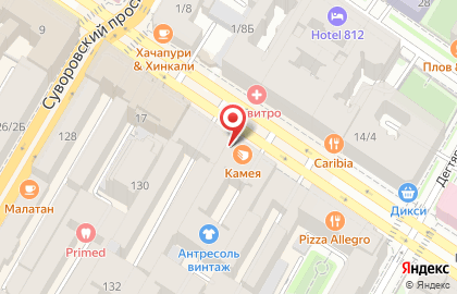 Сеть алкомаркетов Калейдоскоп напитков мира на 2-ой Советской улице на карте
