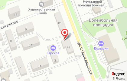 Коммунальщик на улице Станиславского на карте