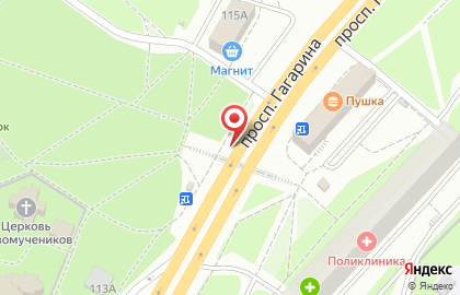 Указатель системы городского ориентирования №5723 по ул.Гагарина проспект, д.222а р на карте