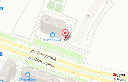 Магазин разливных напитков Про100Пиво на улице Фомушина на карте