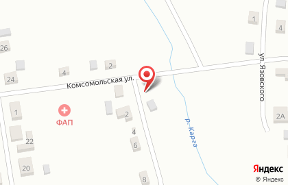 Продуктовый магазин Таврия на улице Берегового на карте