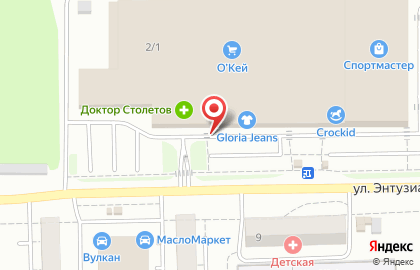 Детское кафе В гостях у сказки на улице Энтузиастов на карте
