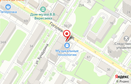 Салон-магазин Музыкальные технологии на Гоголевской улице на карте