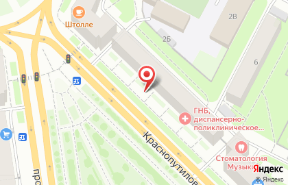 Межрайонный наркологический диспансер №1 на Краснопутиловской улице на карте