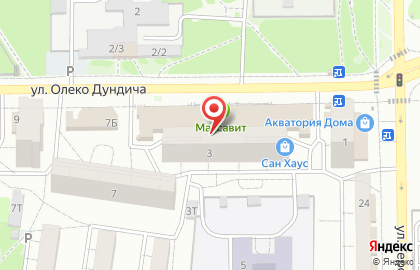 Магазин Мясная лавка на улице Олеко Дундича на карте