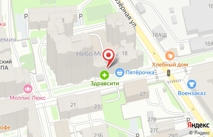 Супермаркет Пятёрочка в Санкт-Петербурге на карте