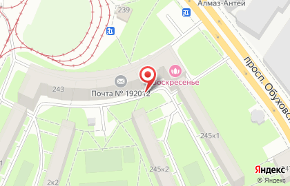 Автошкола Маяк на проспекте Обуховской Обороны на карте