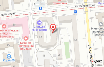 Акцент на улице Лермонтова на карте