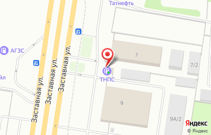 АЗС ТНПС на Заставной улице на карте