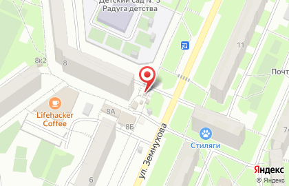 Калининский район Киоск по продаже фруктов и овощей в Калининском районе на карте