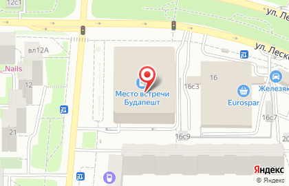 Фитнес-клуб DDX Fitness на улице Лескова на карте